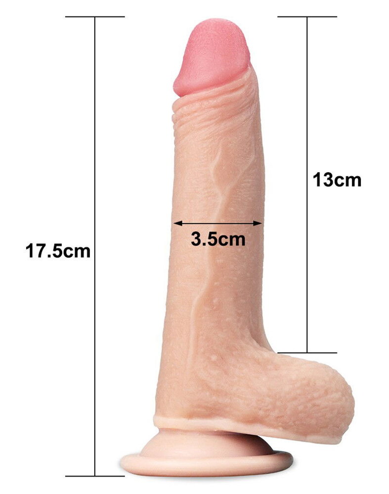 LoveToy Sliding Skin Dildo - Realistischer Dildo 17,5 cm Ø 3,6 cm