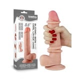 LoveToy Dildo met schuifbare huid, 20 cm