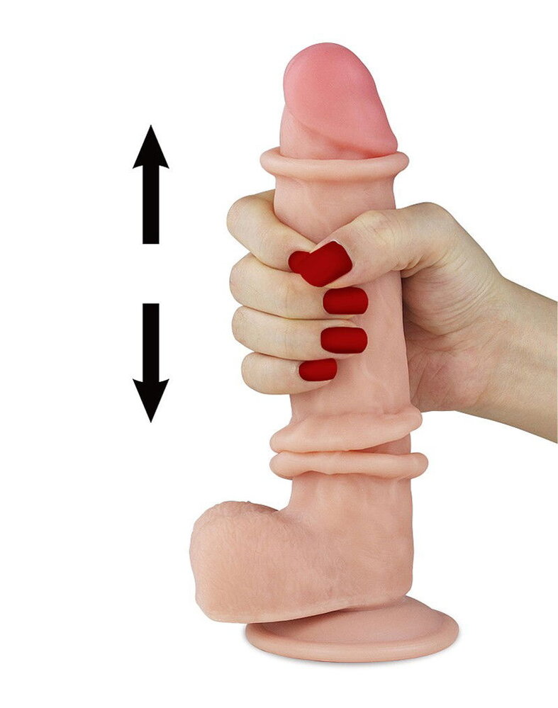 LoveToy Sliding Skin Dildo - Realistischer Dildo 20 cm Ø 4 cm