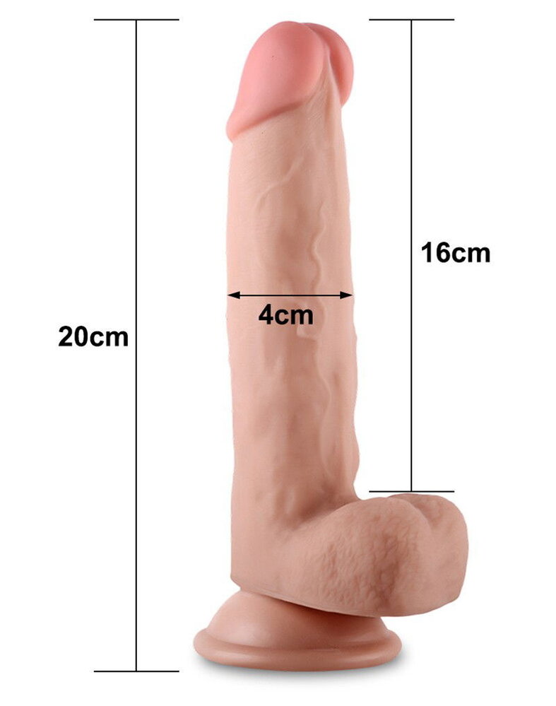 LoveToy Gode coulissant 20 cm - Nude