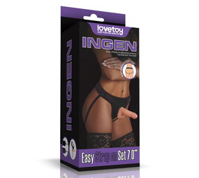 LoveToy Strap-on set met dildo van 18 cm