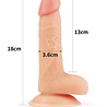 LoveToy Ensemble gode ceinture Easy Strap-on avec gode 18 cm - Nude