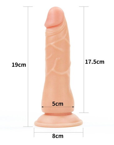 LoveToy Strap-on-Set mit Dildo - 19 cm Ø 5 cm