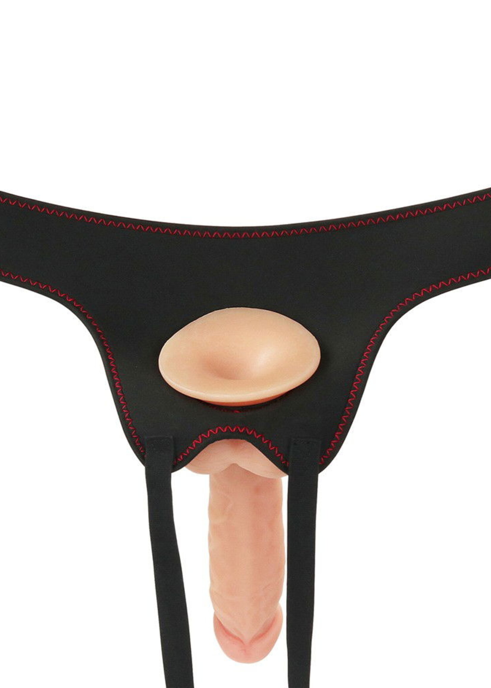 LoveToy Strap-On-Set mit Dildo und Hoden - 20 cm Ø 4 cm
