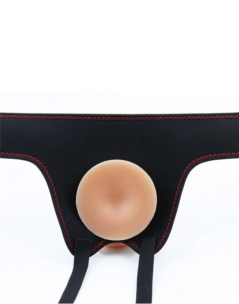 LoveToy Strap-On-Set mit Dildo und Hoden - 20 cm Ø 4 cm