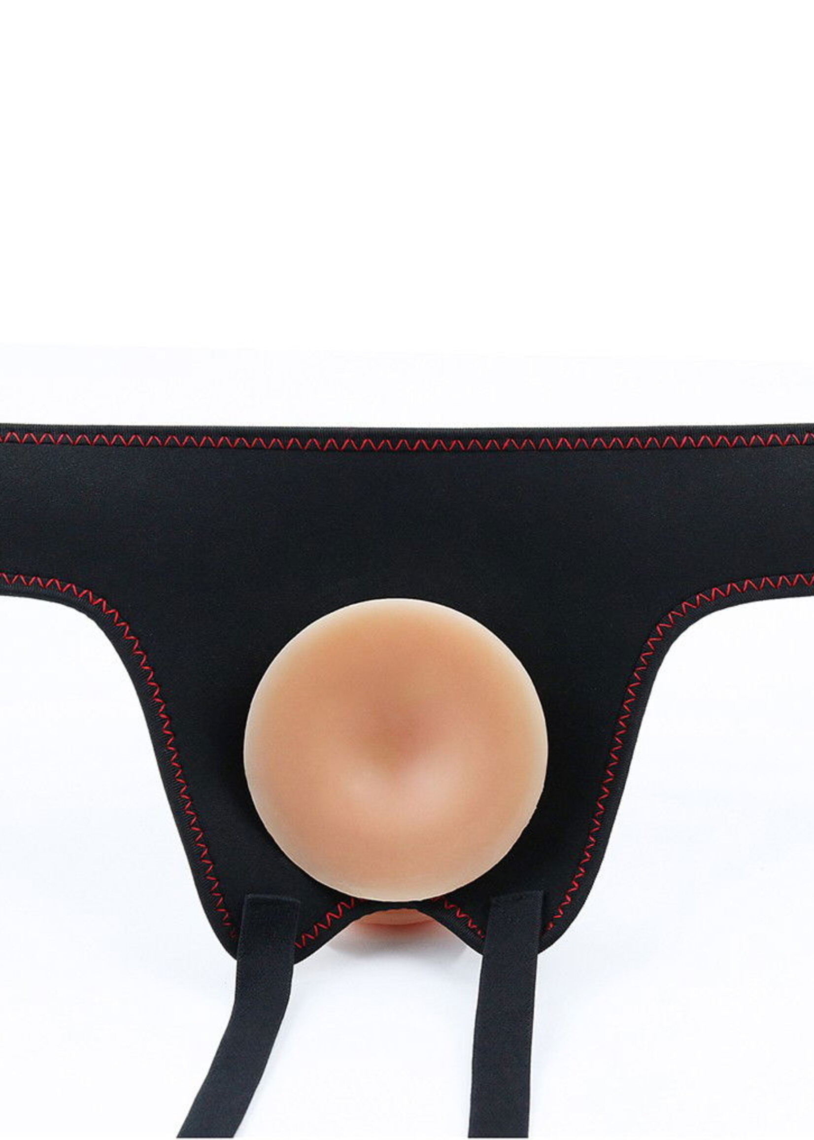 LoveToy Strap-On-Set mit Dildo und Hoden - 20 cm Ø 4 cm