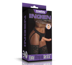 LoveToy Strap-on set met dildo 21,5 cm