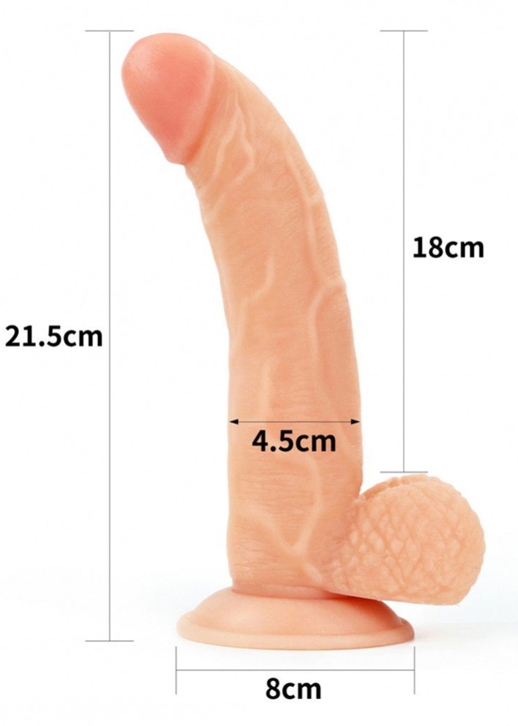 LoveToy Ensemble gode ceinture Easy Strap-on avec gode 8,5" / 21,5 cm - Nude