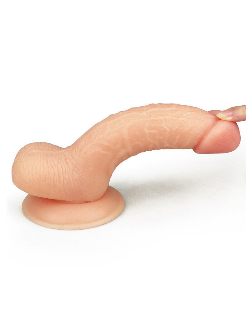 LoveToy Der ultraweiche Typ - Realistischer Dildo 18 cm Ø 3,9 cm
