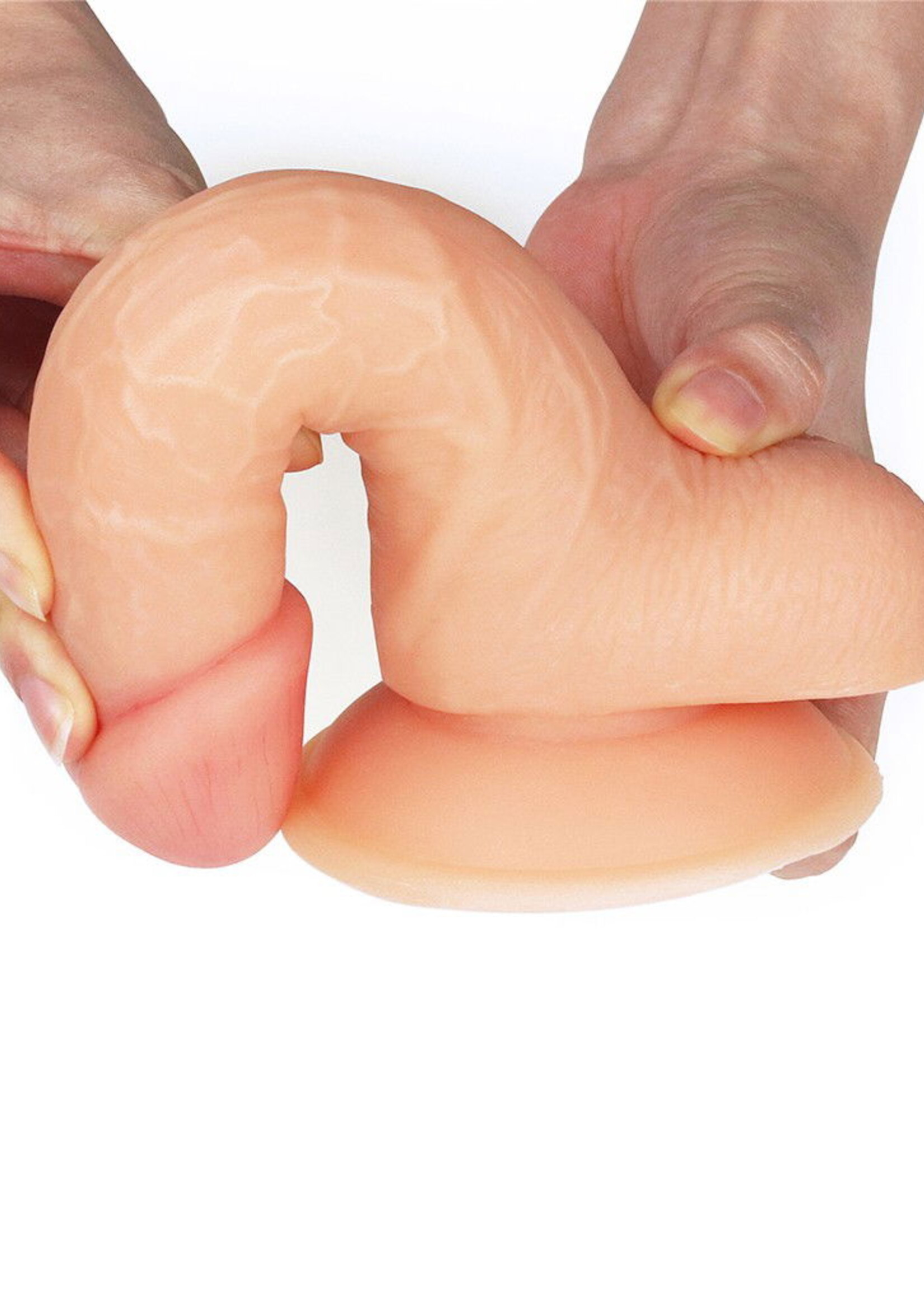 LoveToy Der ultraweiche Typ - Realistischer Dildo 18 cm Ø 3,9 cm