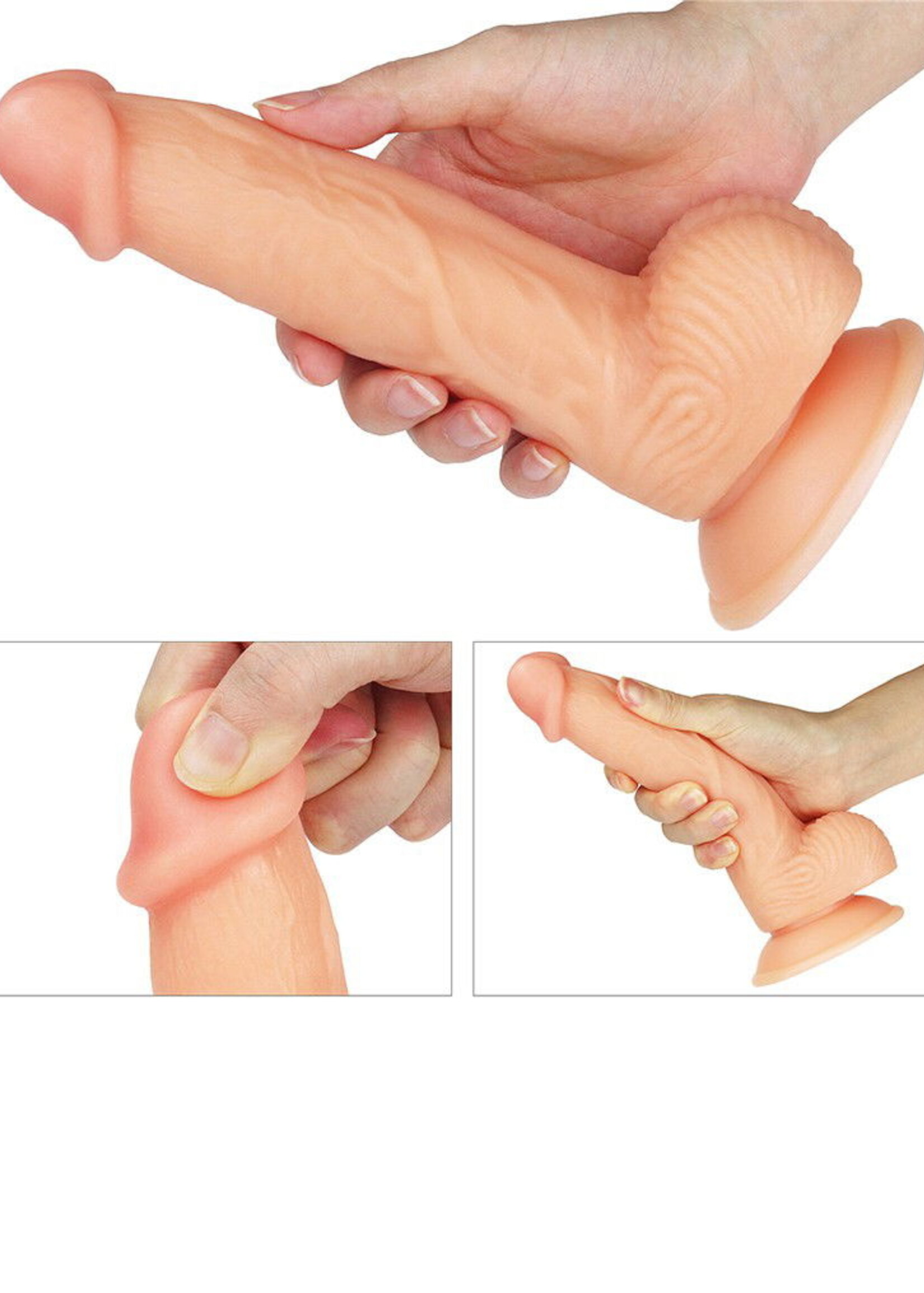 LoveToy Der ultraweiche Typ - Realistischer Dildo 20,5 cm Ø 3,5 cm