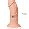 LoveToy Gode réaliste courbé 24 cm - Nude