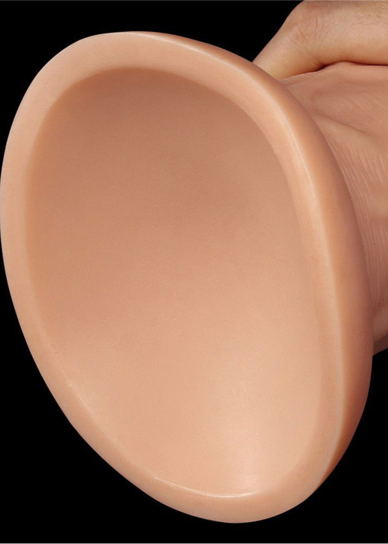LoveToy Realistische gebogen dildo - Realistische dildo 24 cm Ø 6,6 cm