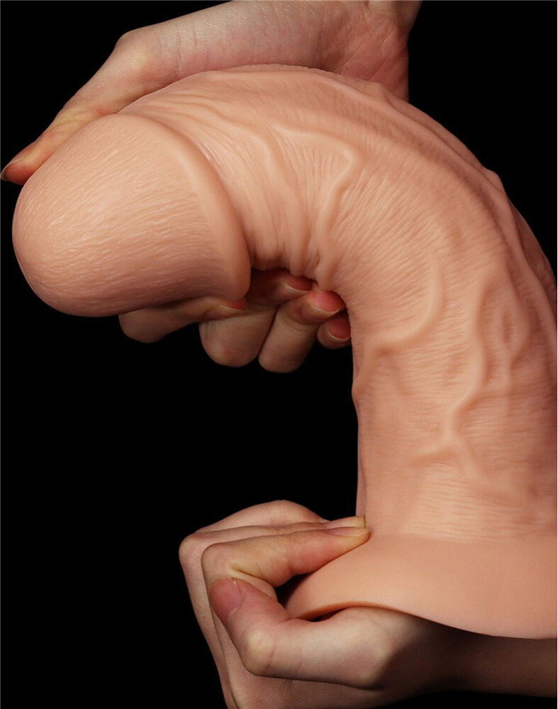 LoveToy Gode réaliste courbé 24 cm - Nude