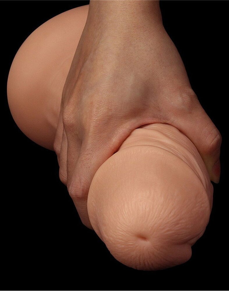 LoveToy Realistische gebogen dildo - Realistische dildo 24 cm Ø 6,6 cm