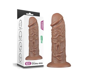 LoveToy Realistic Chubby Dildo 27 cm - Bruin
