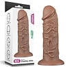 LoveToy Realistische dildo "Chubby" Bruin - Realistische dildo 26,6 cm Ø 6,3 cm