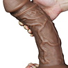 LoveToy Realistischer Dildo „Chubby“ Braun - Realistischer Dildo 26,6 cm Ø 6,3 cm
