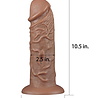 LoveToy Realistischer Dildo „Chubby“ Braun - Realistischer Dildo 26,6 cm Ø 6,3 cm