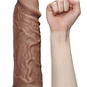 LoveToy Realistische dildo "Chubby" Bruin - Realistische dildo 26,6 cm Ø 6,3 cm