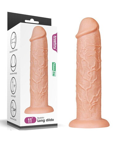 LoveToy Gode Long Réaliste 28 cm - Nude