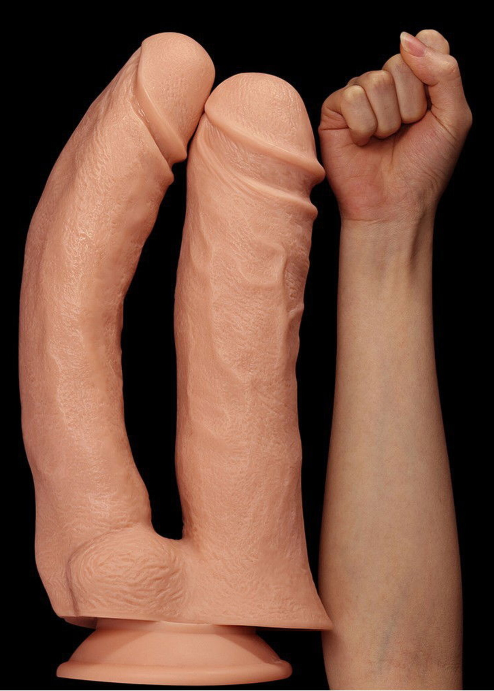 LoveToy Mega Double Dildo - Strap-On 30 cm Ø 5,5 cm