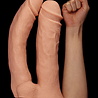 LoveToy Mega Dubbele Dildo - Strap-On 30 cm Ø 5,5 cm