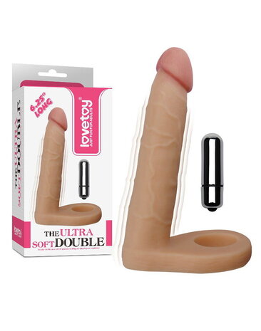 LoveToy Le Gode Vibrant Double Ultra Doux 16 cm - Nude