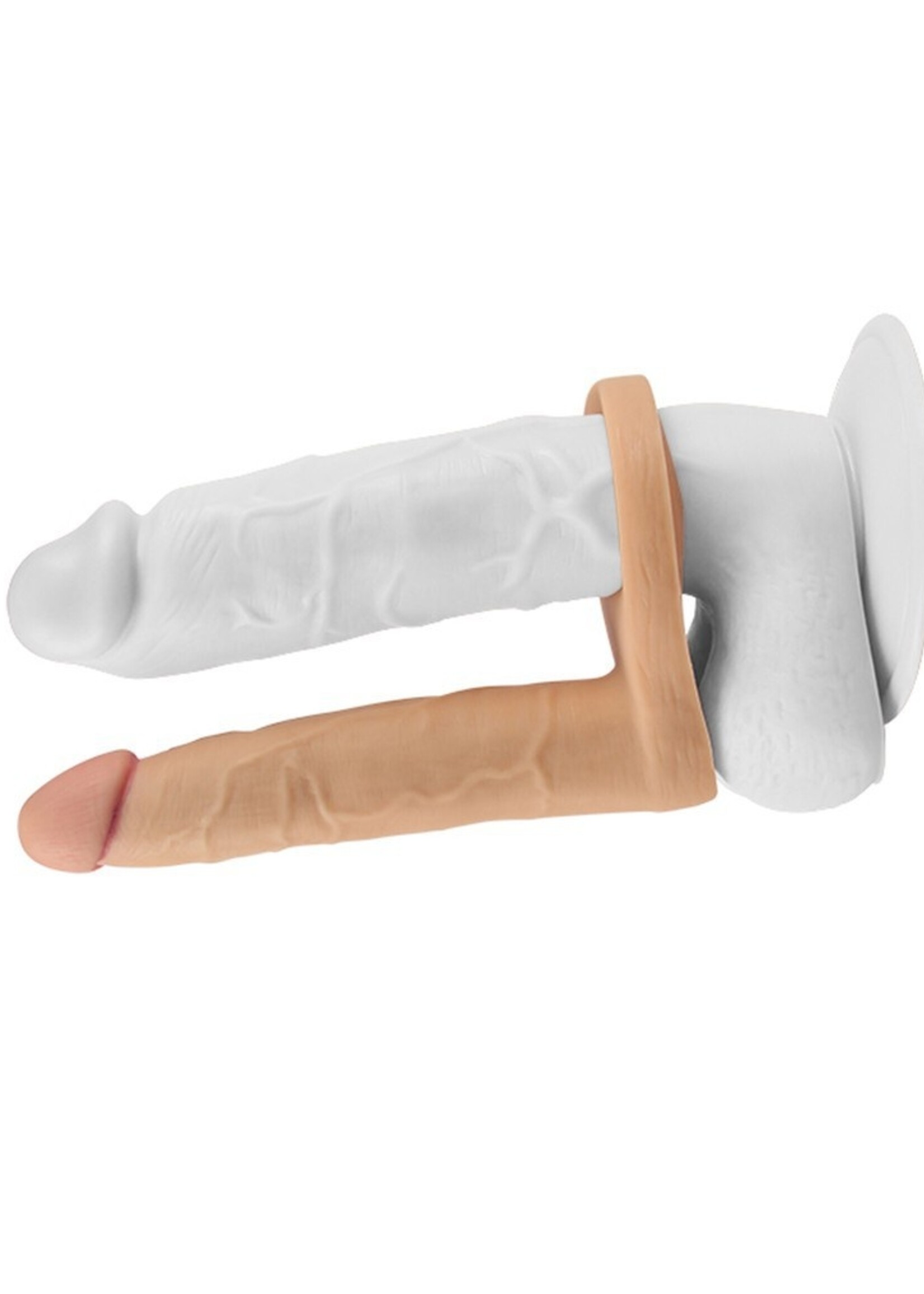 LoveToy Zachte dubbele vibrerende dildo - Klassieke vibrator 15,8 cm Ø 2,9 cm