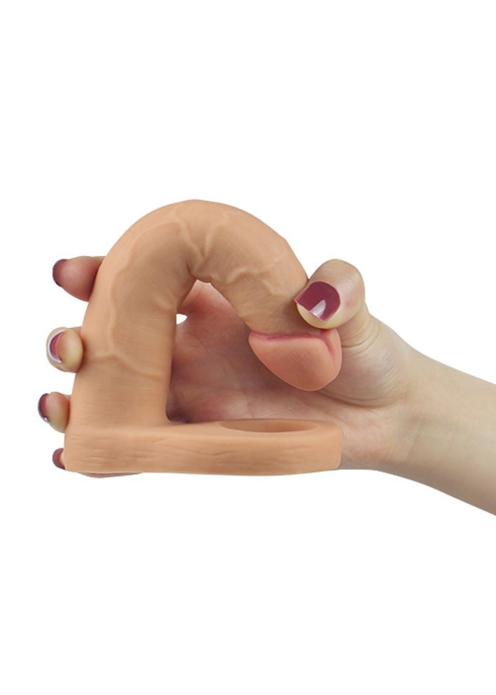 LoveToy Le Gode Vibrant Double Ultra Doux 16 cm - Nude