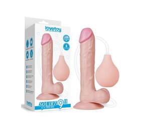 LoveToy Squirt Extreme Dildo 23 cm - Nude