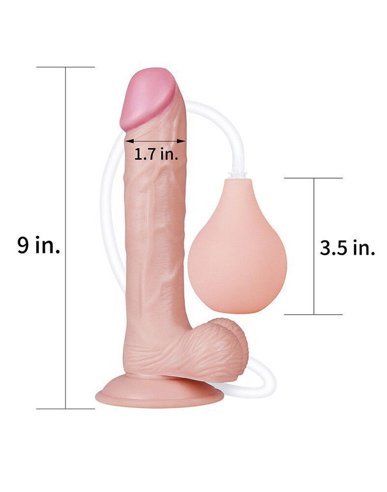 LoveToy Squirt Extreme Dildo - Realistische dildo 23 cm Ø 4,4 cm LoveToy Squirt Extreme Dildo - Realistische dildo 23 cm Ø 4,4 cm