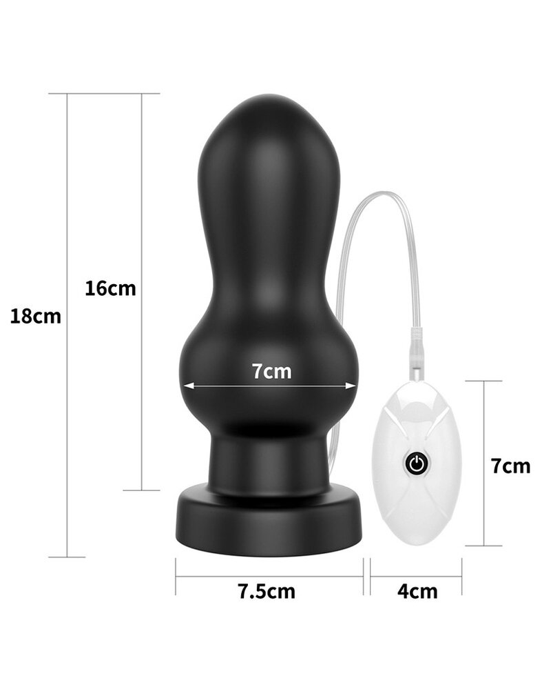 LoveToy Anal Rammer - anale vibrator 18 cm Ø 7 cm LoveToy Anal Rammer - anale vibrator 18 cm Ø 7 cm