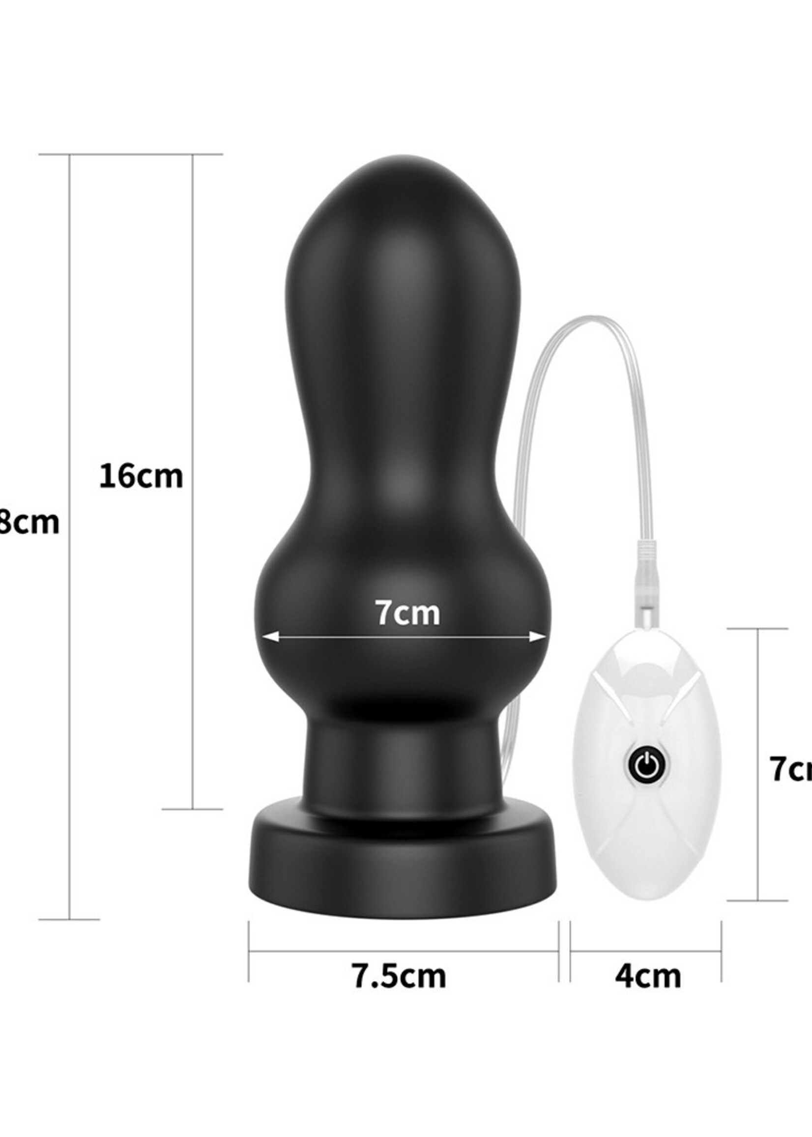 LoveToy Anal Rammer - Analvibrator 18 cm Ø 7 cm