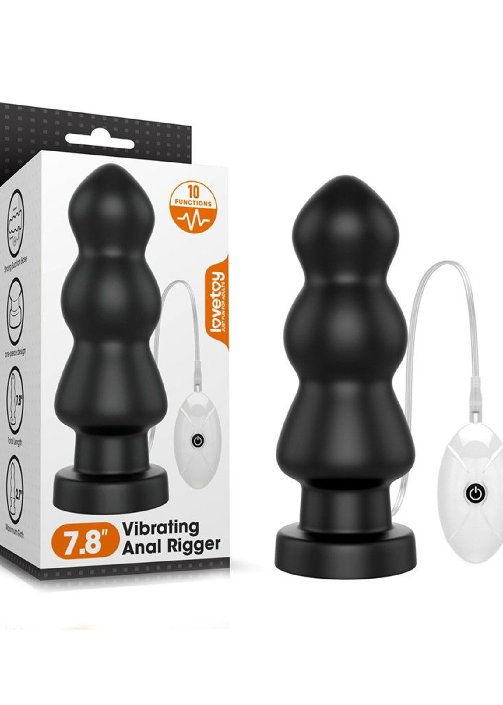 LoveToy Anal Rigger - Analvibrator 20 cm Ø 7 cm