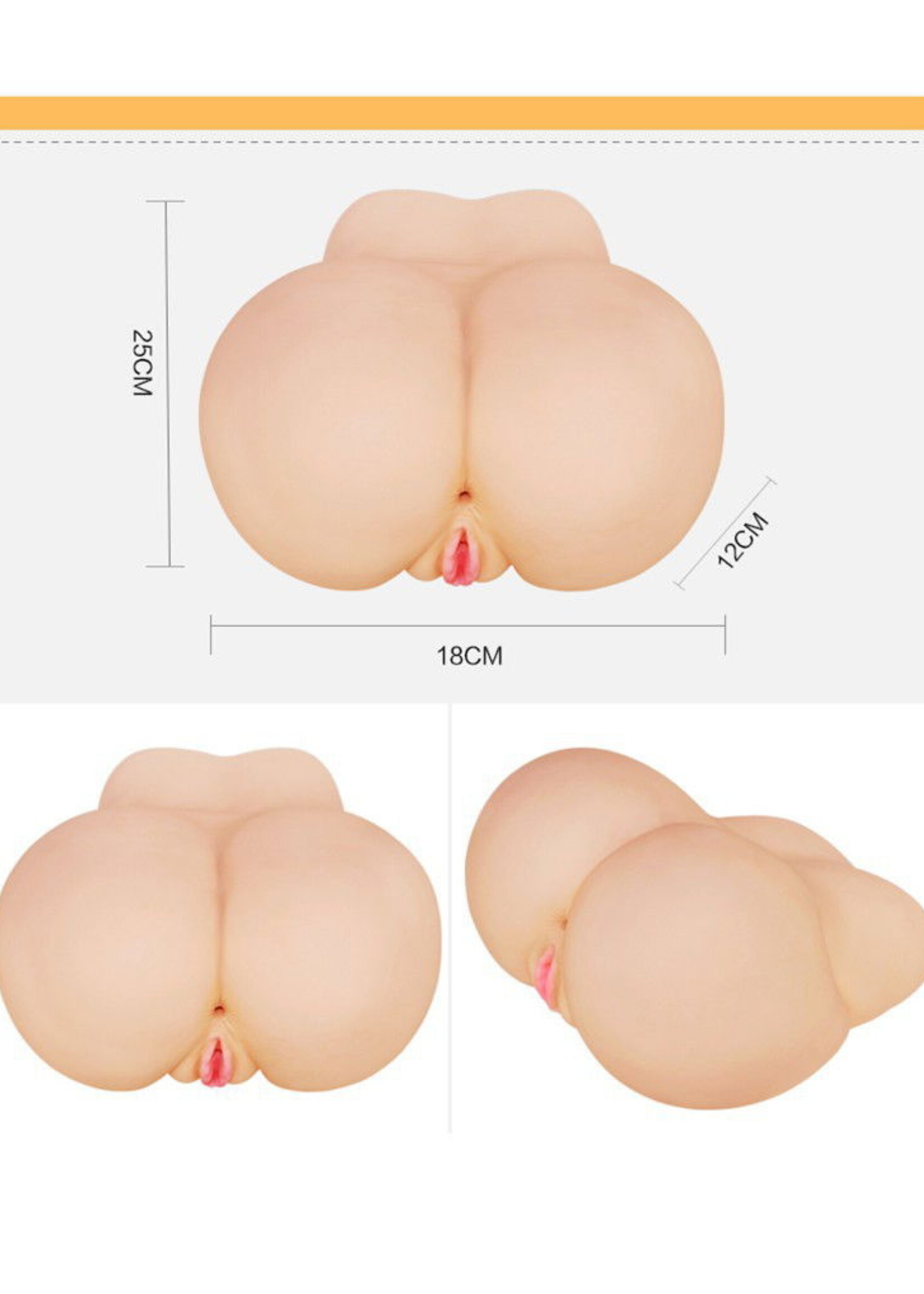 LoveToy Masturbateur F*ck Me Bare pour chatte et cul parfaits