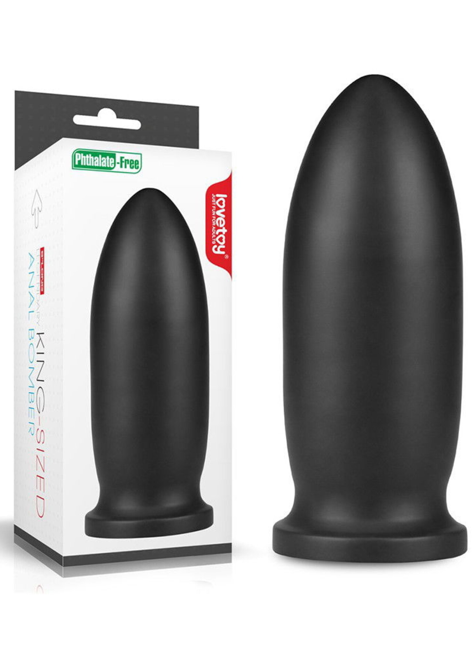 LoveToy Bombardier anal King Size 23 cm - Noir