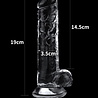 LoveToy LoveToy - Gode transparent impeccable 19 cm LoveToy LoveToy - Gode transparent impeccable 19 cm