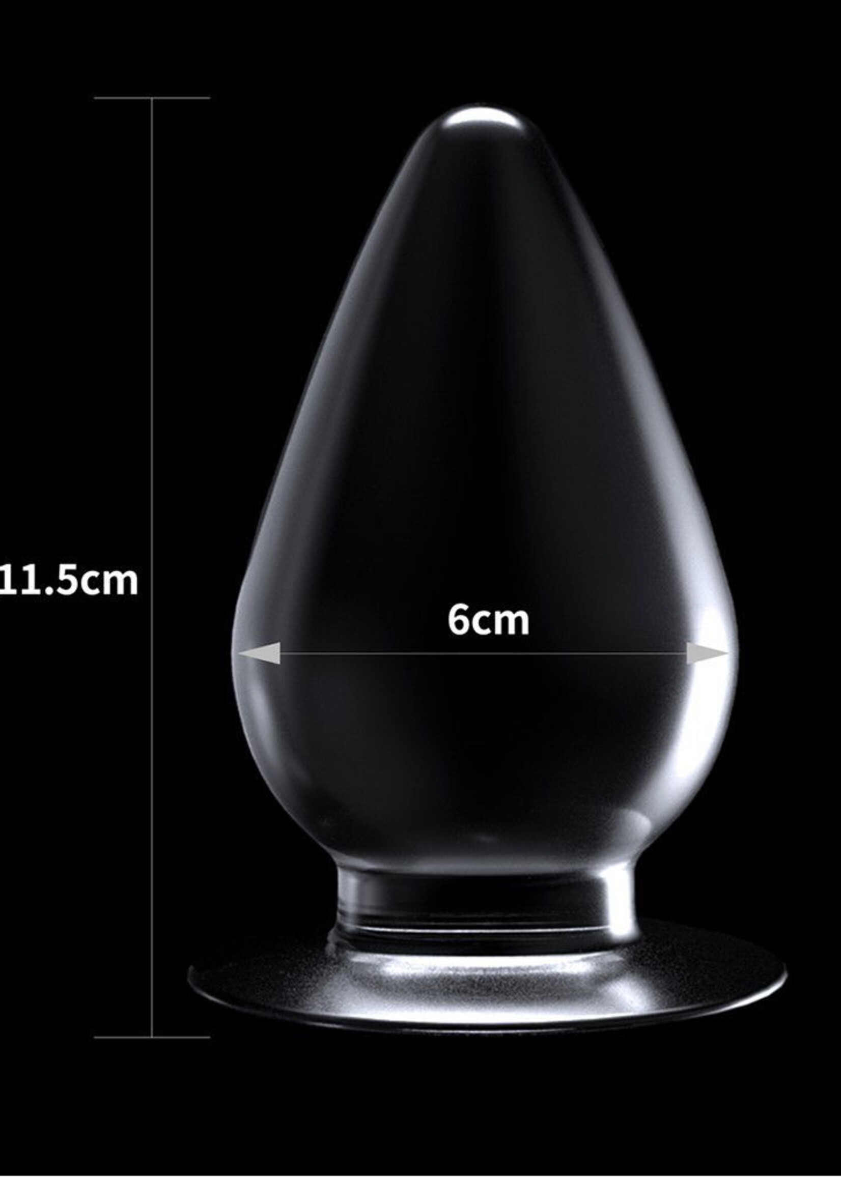 LoveToy Plug anal transparent impeccable 12 cm - Transparent
