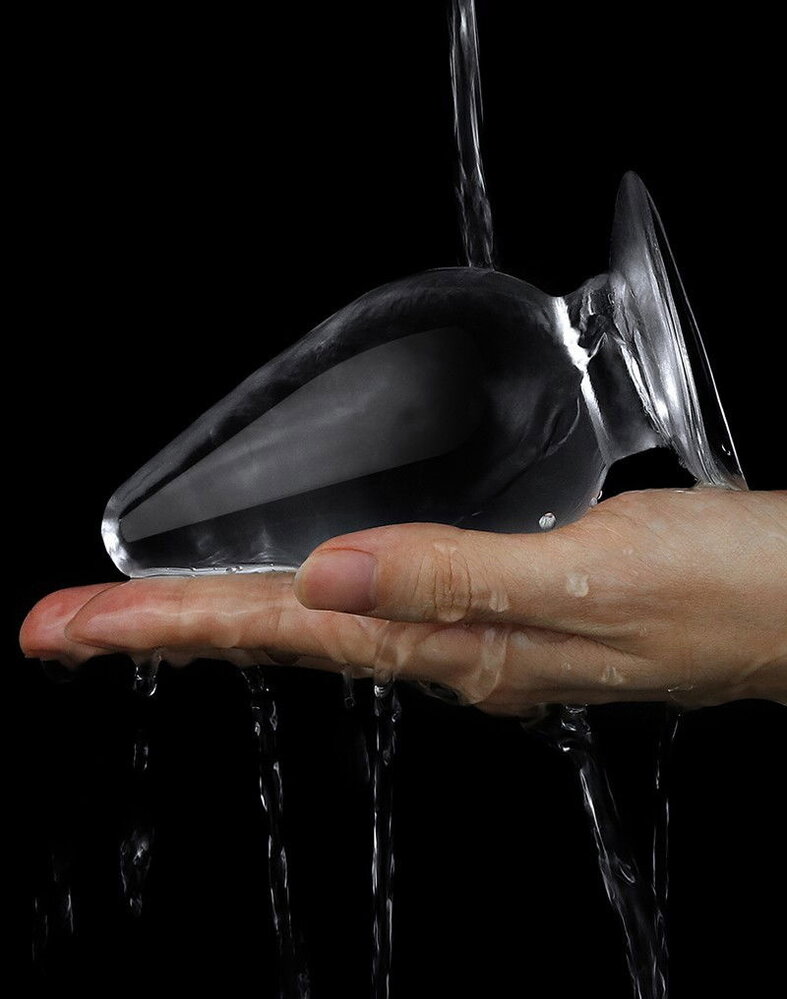 LoveToy Anale plug - transparant 11,5 cm Ø 6 cm