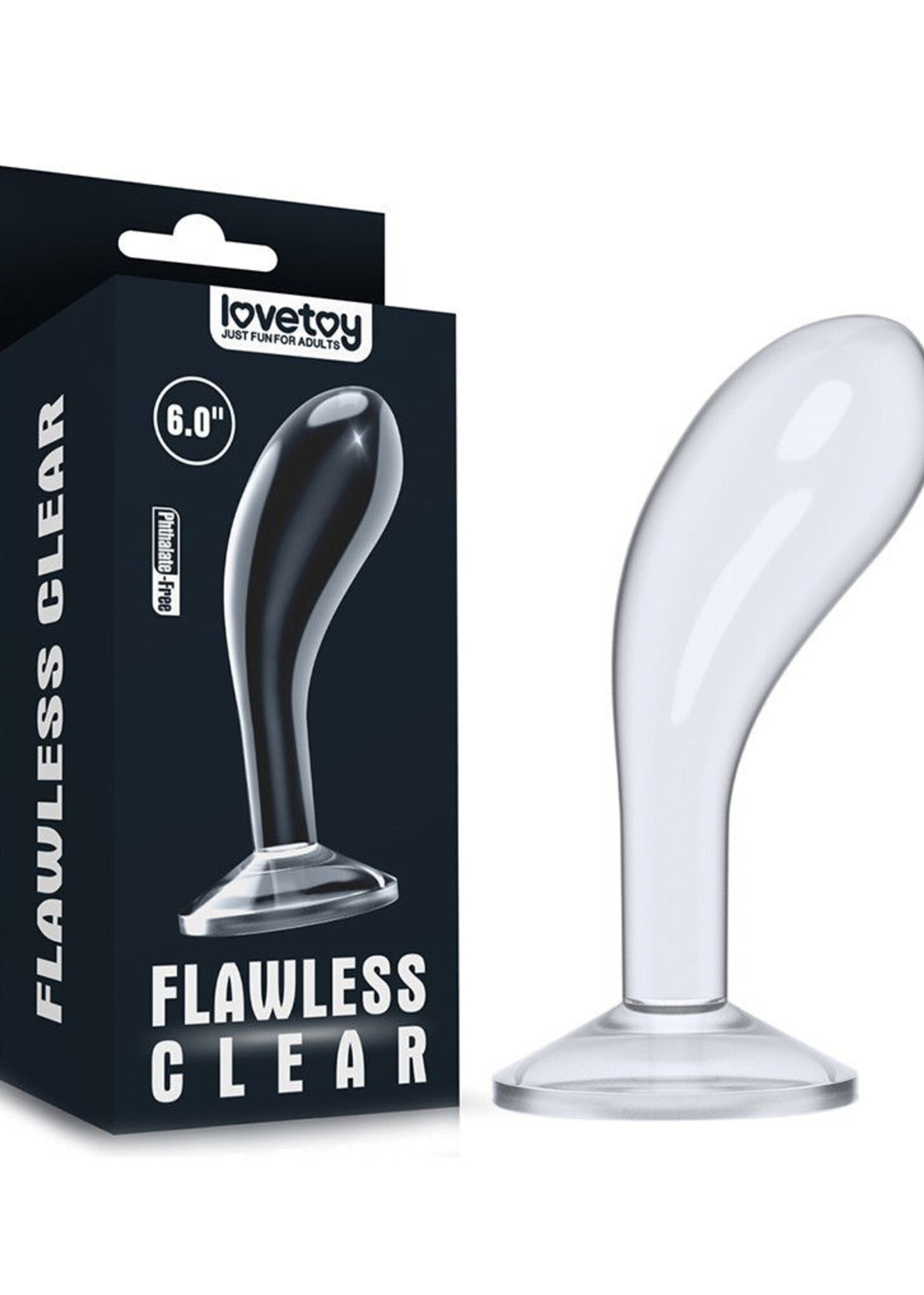 LoveToy Prostata-Plug - Transparent 15 cm Ø 4,3 cm