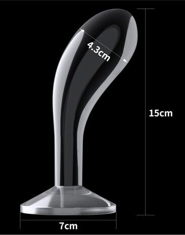 LoveToy Prostata-Plug - Transparent 15 cm Ø 4,3 cm