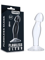 LoveToy Plug prostatique transparent et impeccable de 16,5 cm
