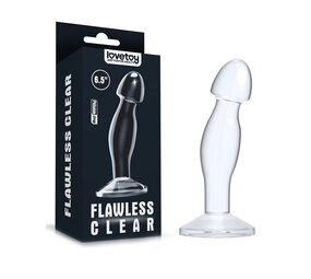 LoveToy Plug prostatique transparent et impeccable de 16,5 cm LoveToy Plug prostatique transparent et impeccable de 16,5 cm