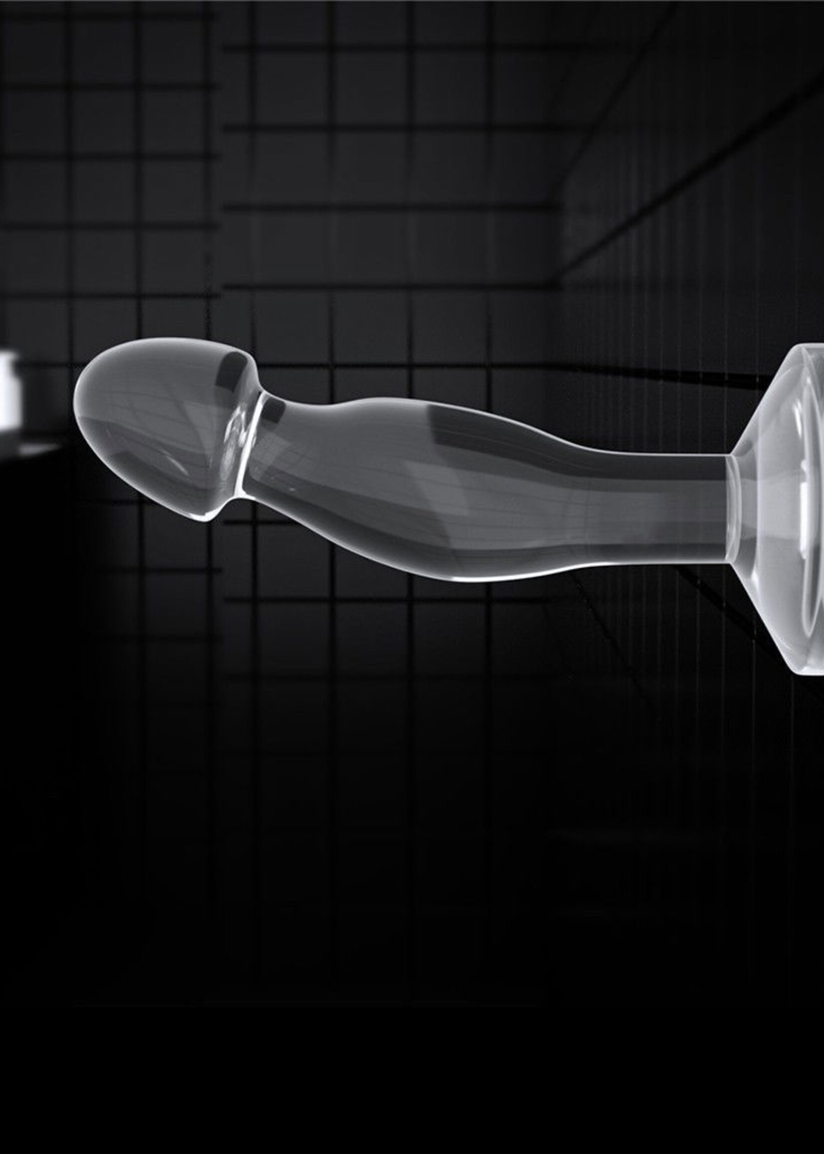 LoveToy Plug prostatique transparent sans défaut 16,5 cm - Transparent