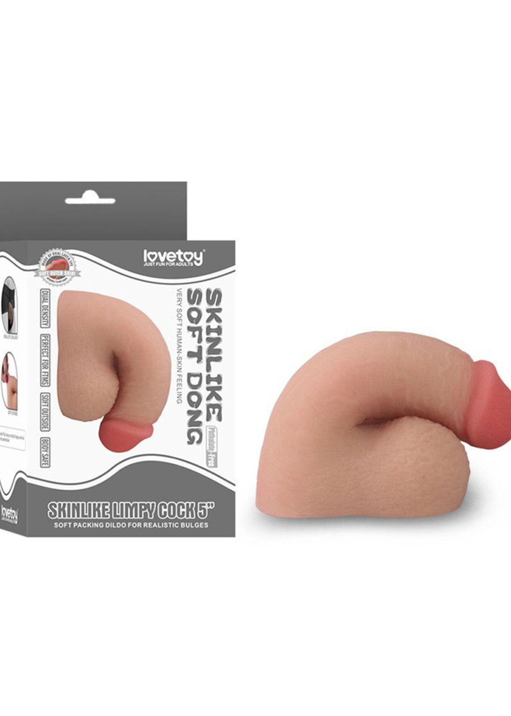 LoveToy Pénis mou et flasque, 13 cm - Nu