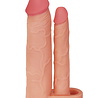 LoveToy Pleasure X Tender Penis Sleeve - Dubbele sleeve 20 cm + 5 cm verlenging