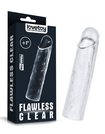 LoveToy Perfecte transparante penishuls - 2,5 cm verlenging