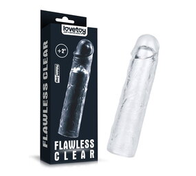 LoveToy Flawless Clear Penis Sleeve + 5 cm