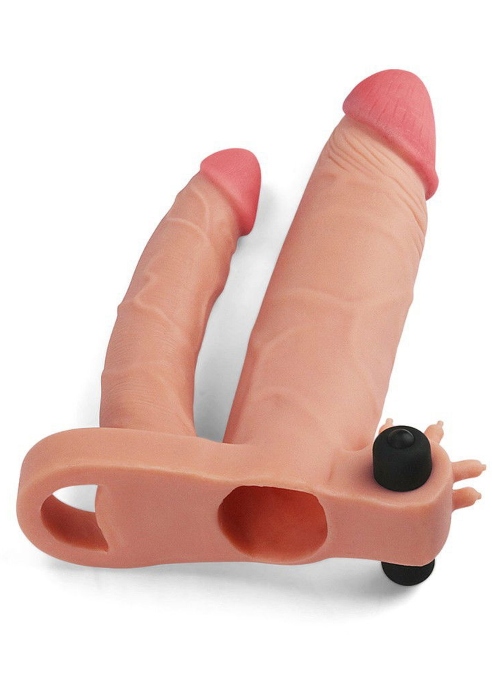 LoveToy Pleasure X Tender Penis Sleeve - Vibrerend +5 cm verlenging